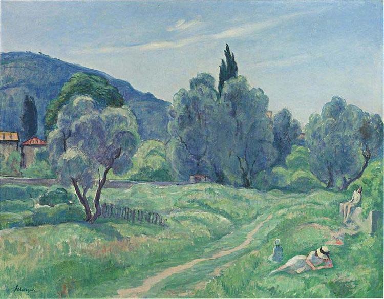 Henri Lebasque Prints Olive Trees in Afternoon at Cannes China oil painting art
